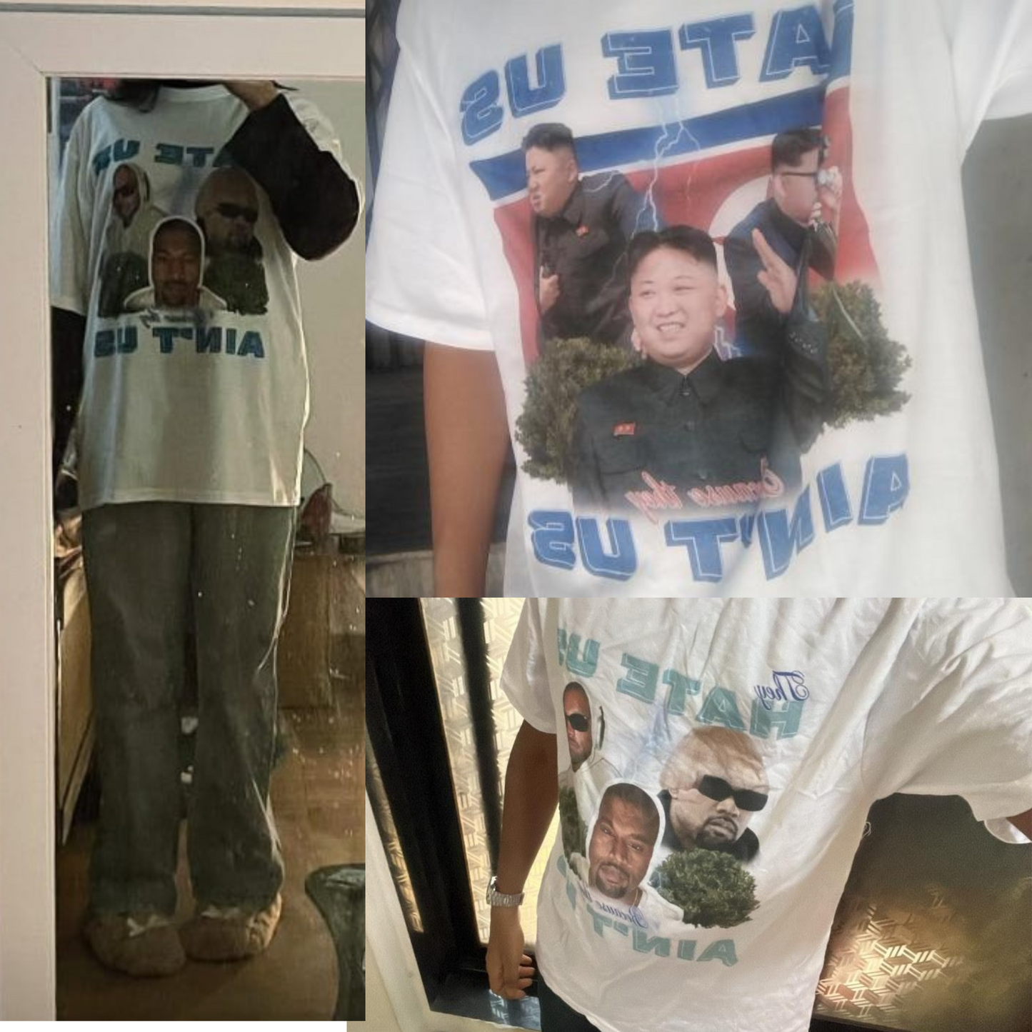 They Hate Us Cuz They Ain't Us (Kanye Edition) - Oversized Tee