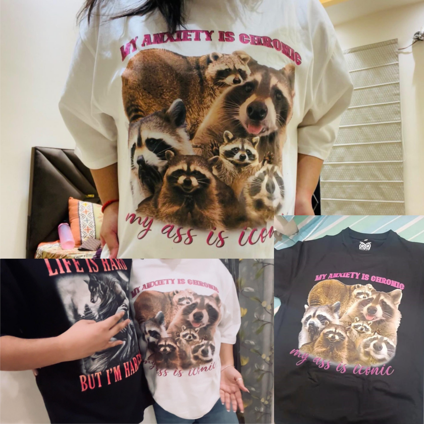 My Anxiety Is Chronic, My Ass Is Iconic - Oversized Tee