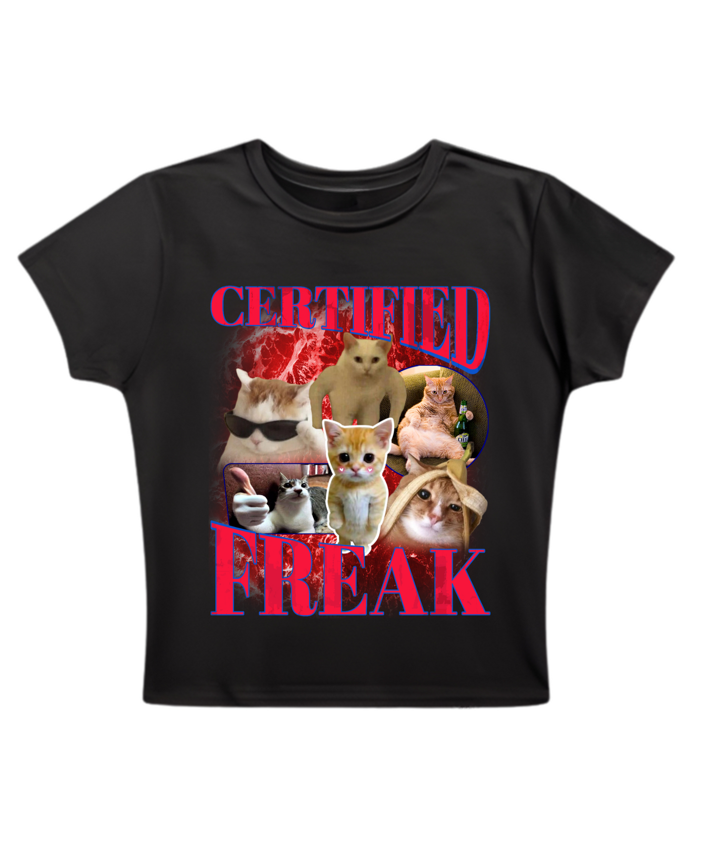 Certified Freak - Baby Tee - Black Front