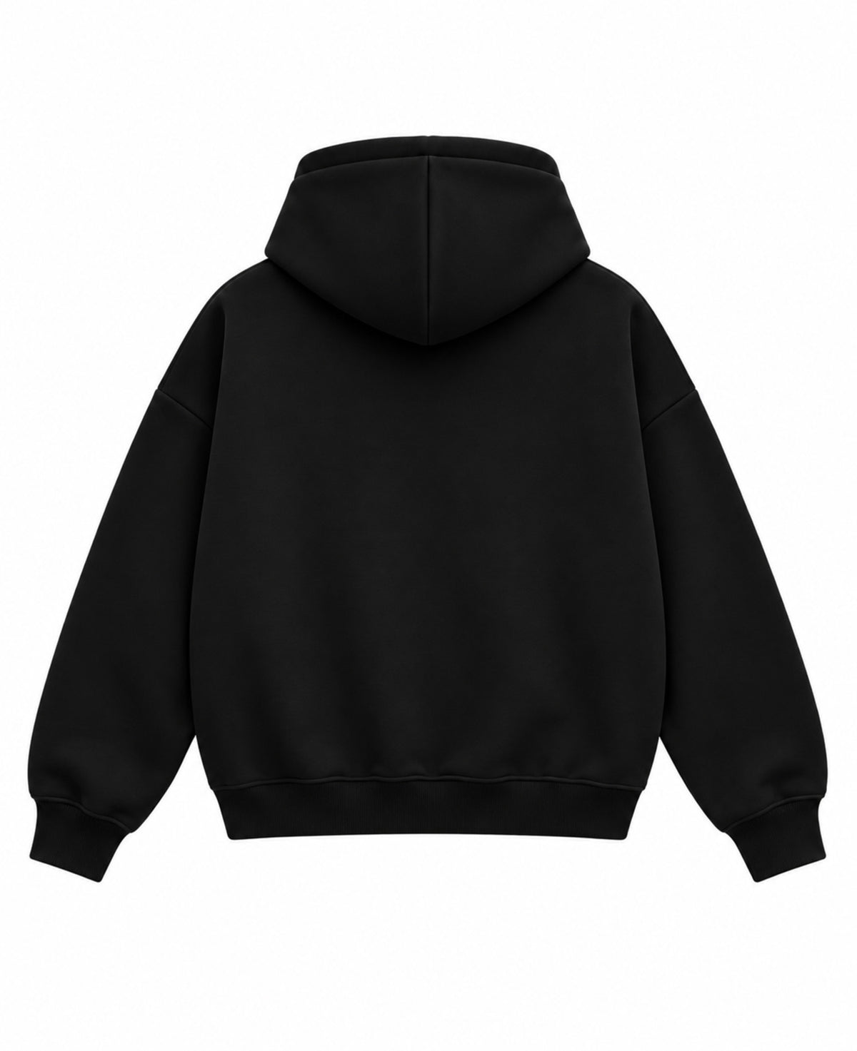 Black Boxy Hoodie Back Design
