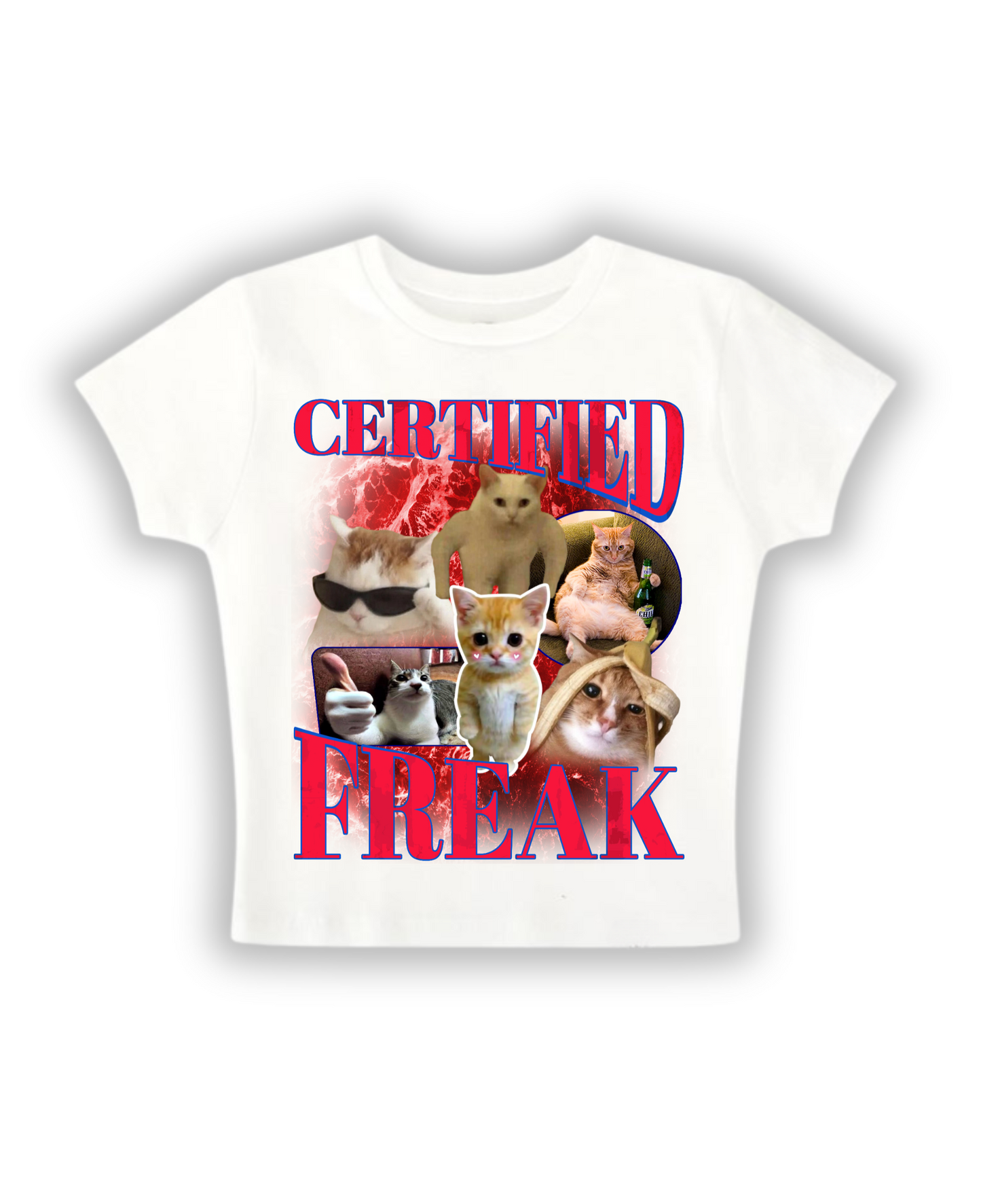 Certified Freak - Baby Tee - White Front