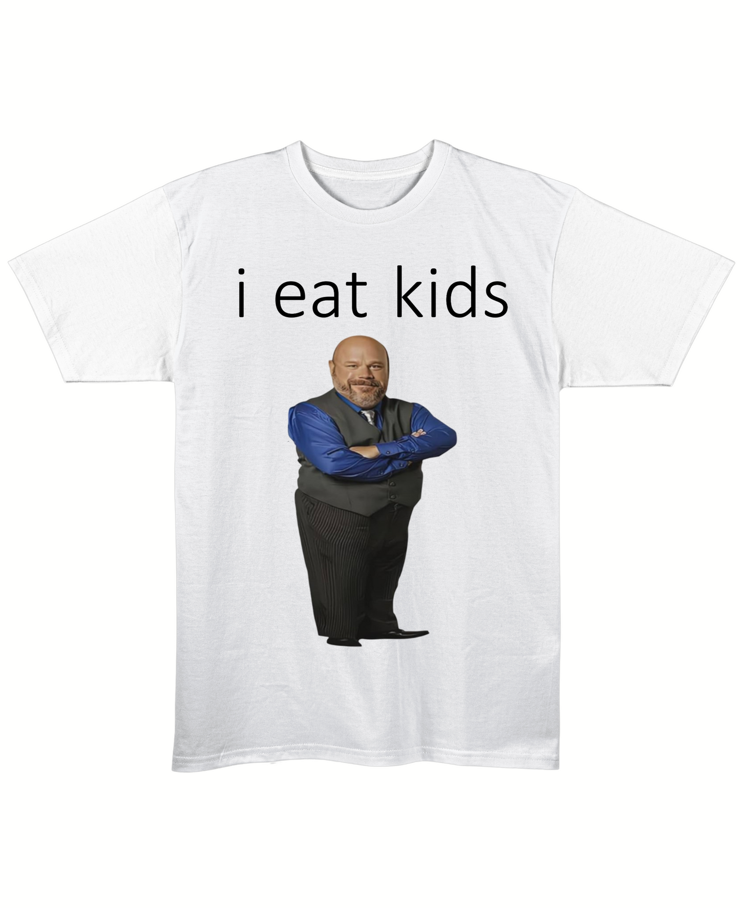 i eat kids - Regular Fit Tee - White Front