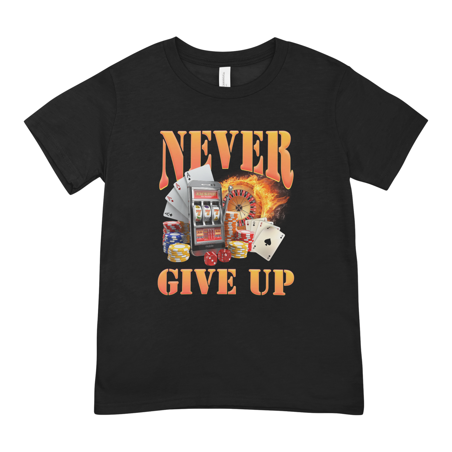 Never Give Up - Oversized Tee