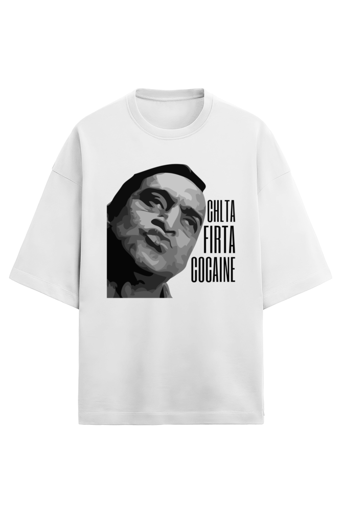 Chlta Firta Cocaine - French Terry Oversized Tee