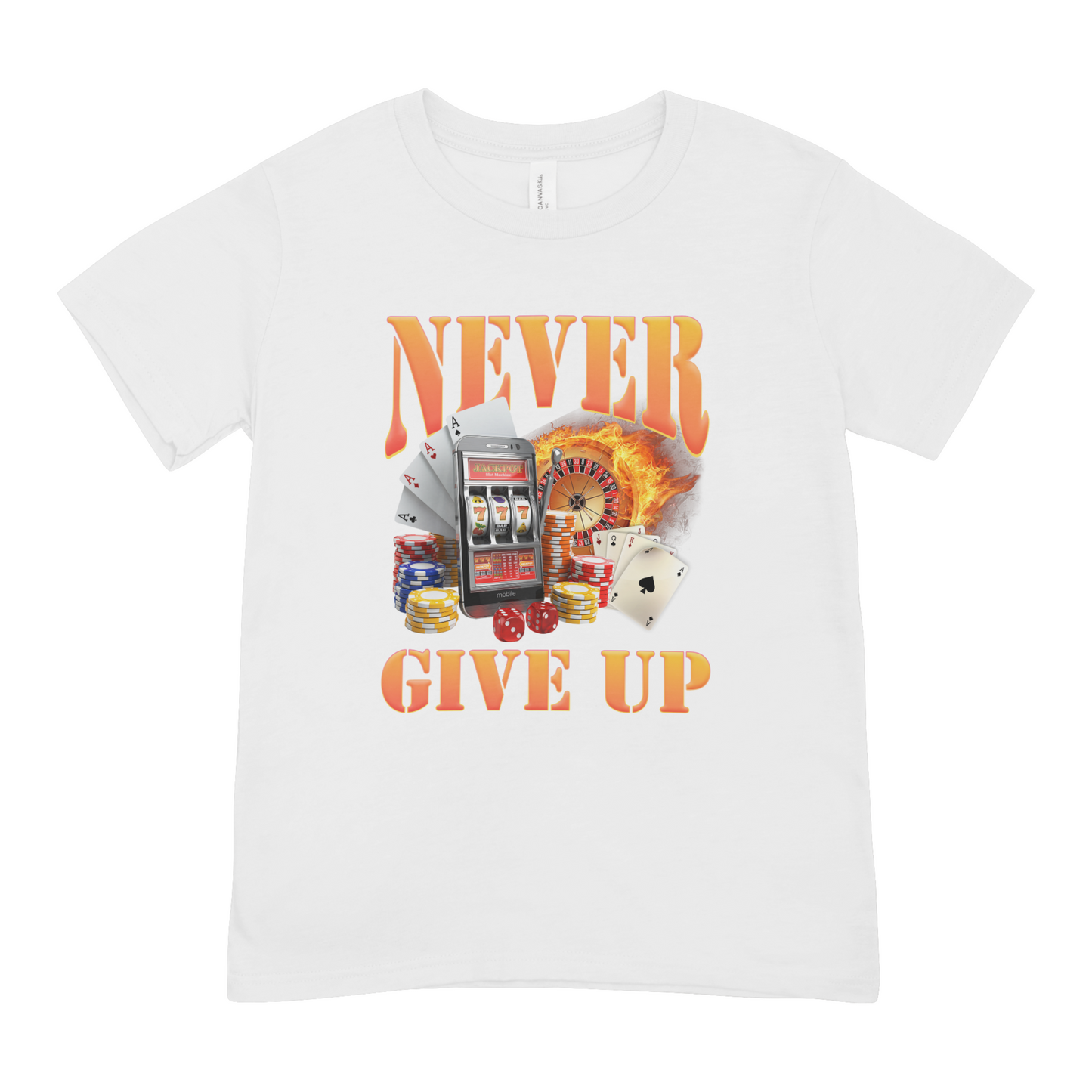 Never Give Up - Oversized Tee