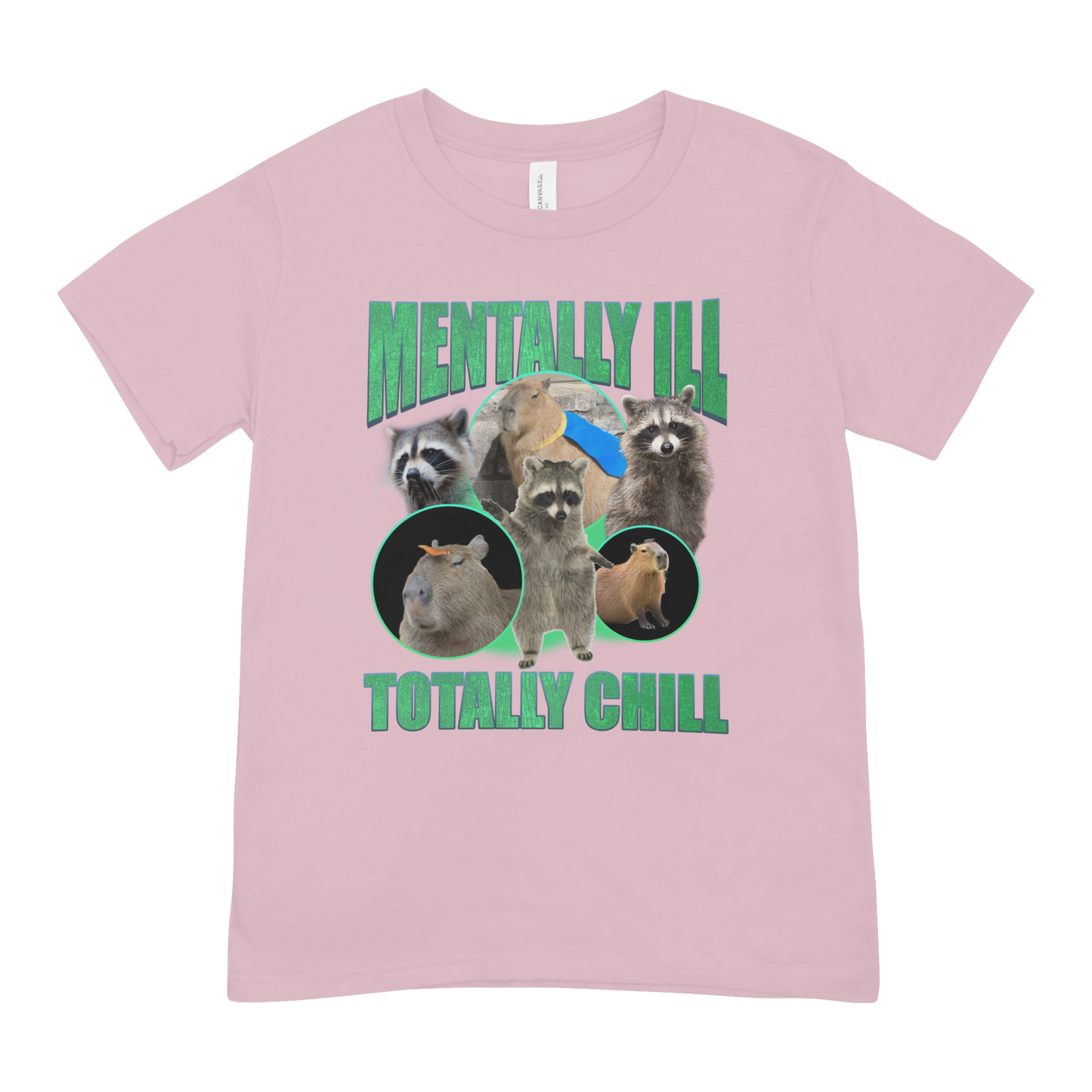 Mentally ill, Totally chill - Oversized Tee