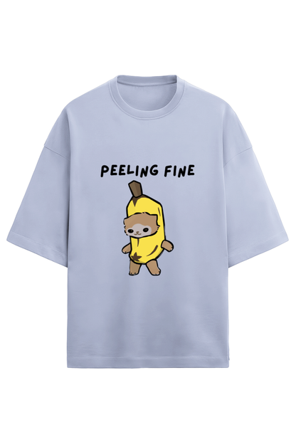 Peeling Fine - French Terry Oversized Tee