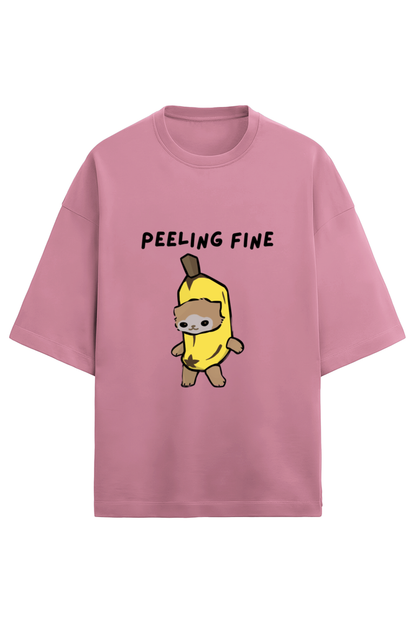 Peeling Fine - French Terry Oversized Tee