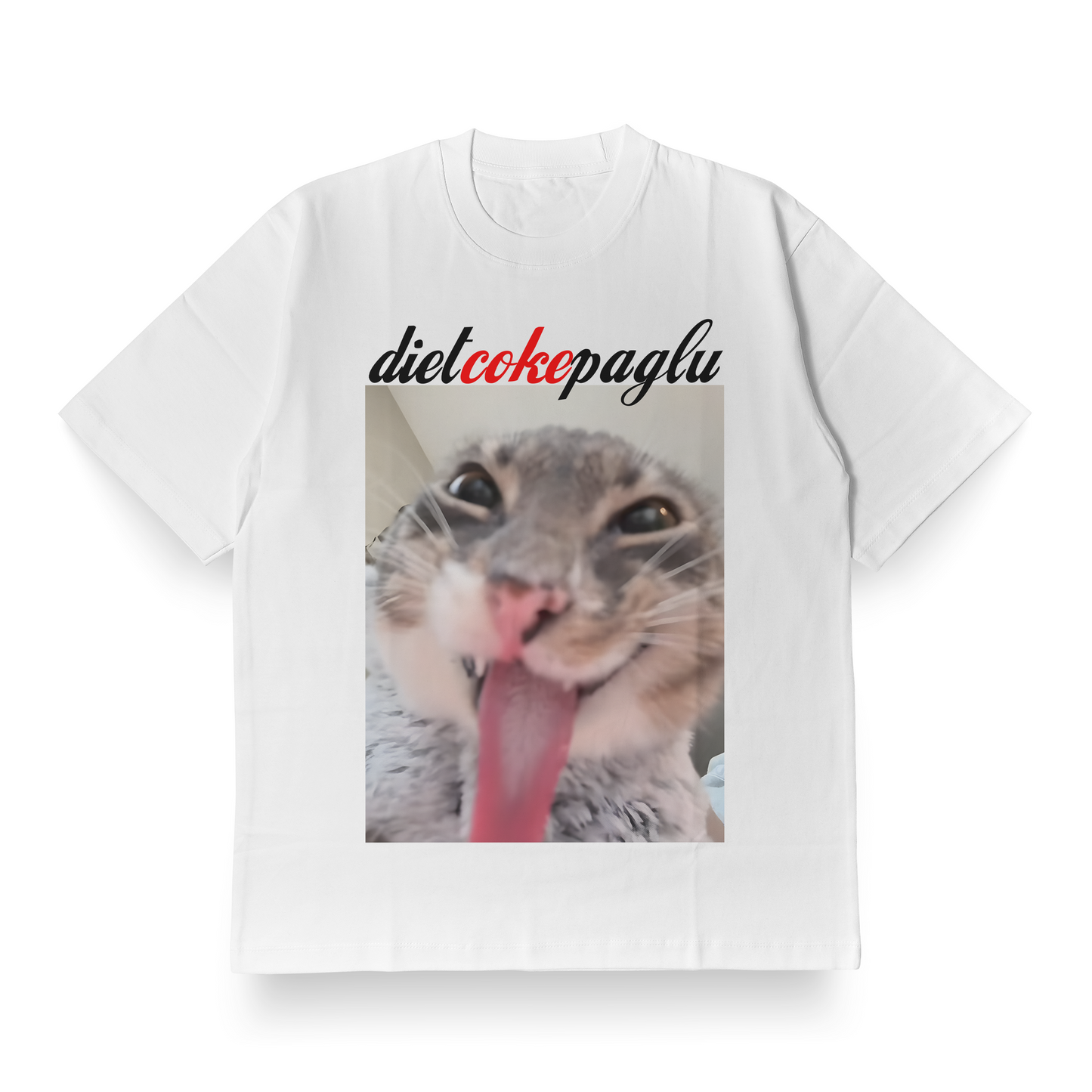 dietcokepaglu - White Oversized Tee