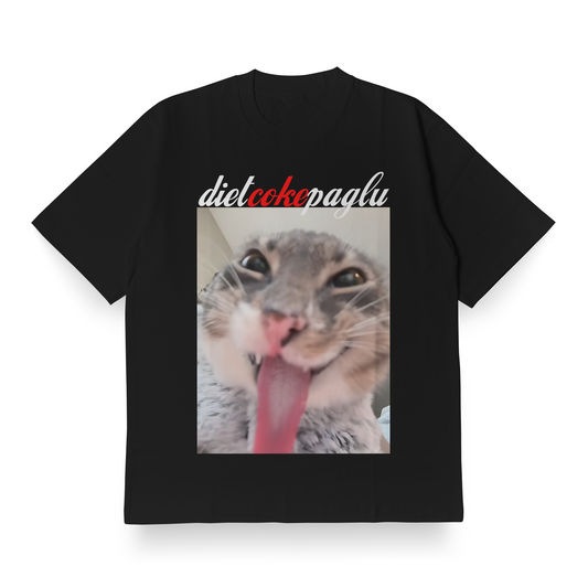 dietcokepaglu - Black Oversized Tee
