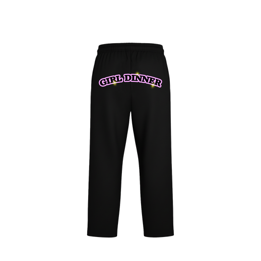 Girl Dinner - Black Sweatpants