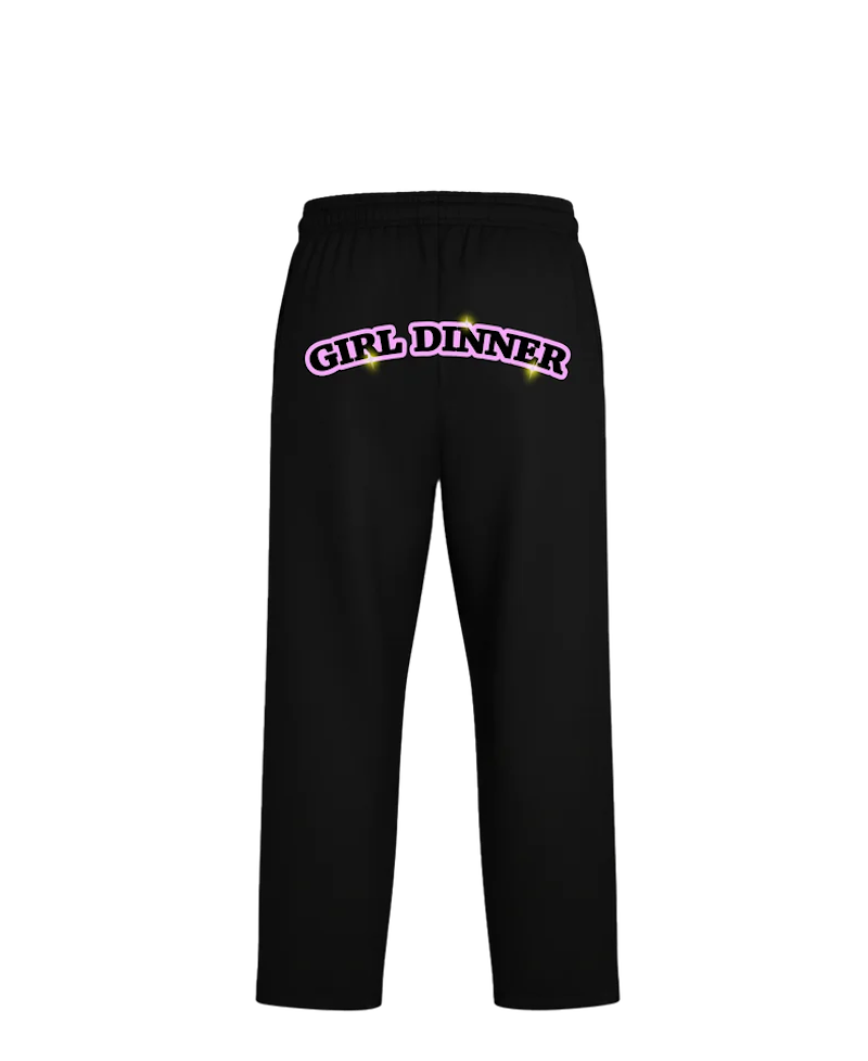 Girl Dinner - Black Sweatpants
