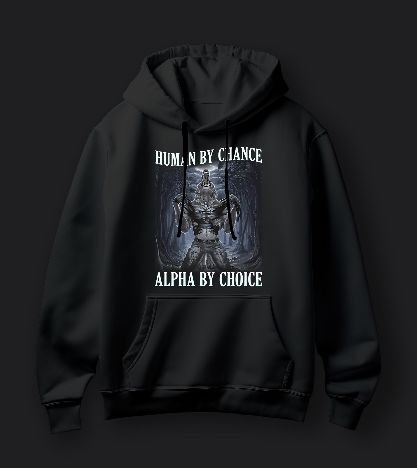 Human By Chance, Alpha By Choice (Cringe) - Unisex Oversized Hoodie