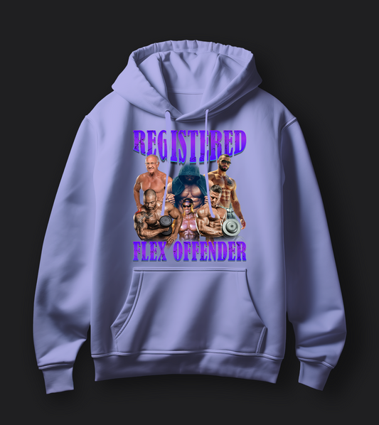 Registered Flex Offender - Unisex Oversized Hoodie