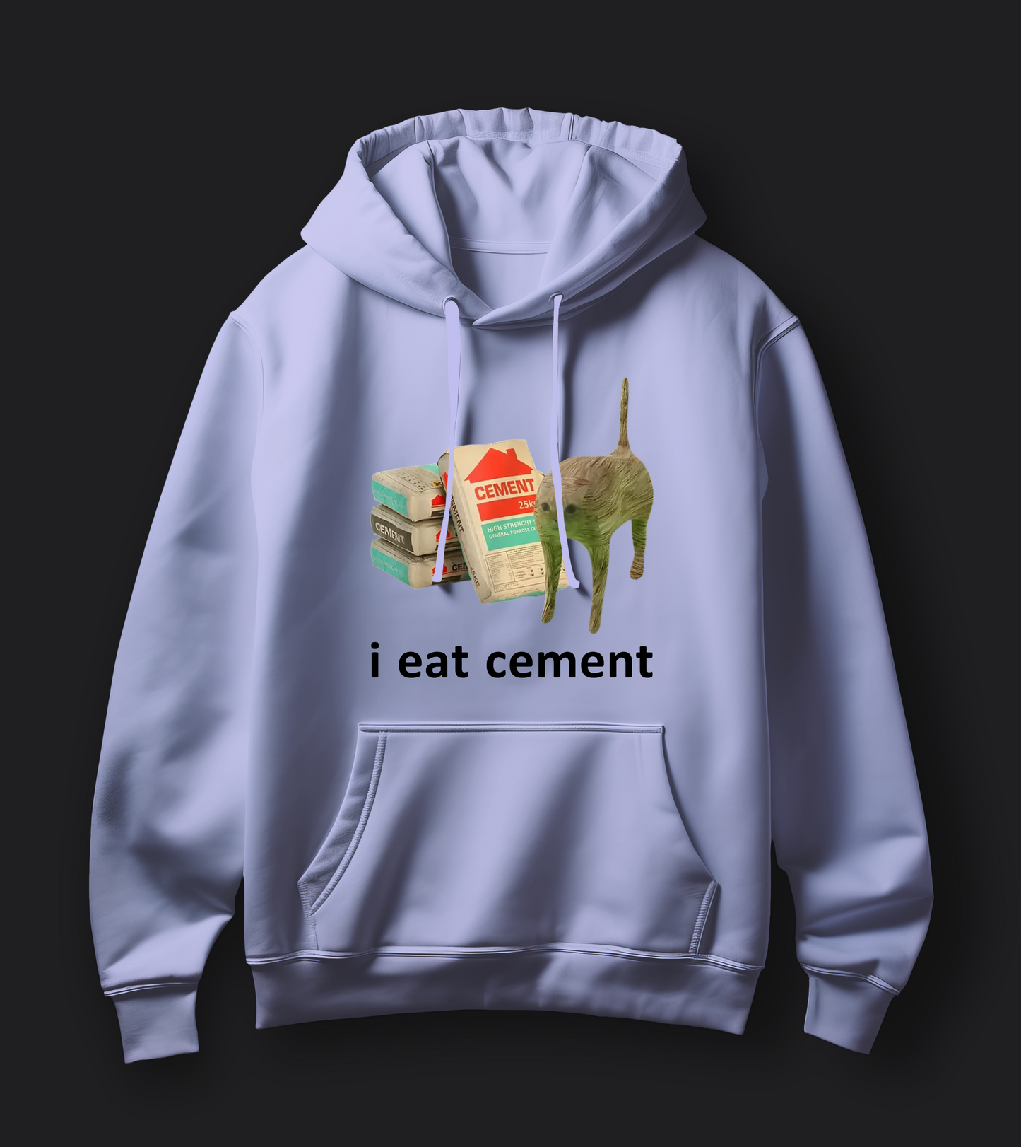 i eat cement - Unisex Oversized Hoodie