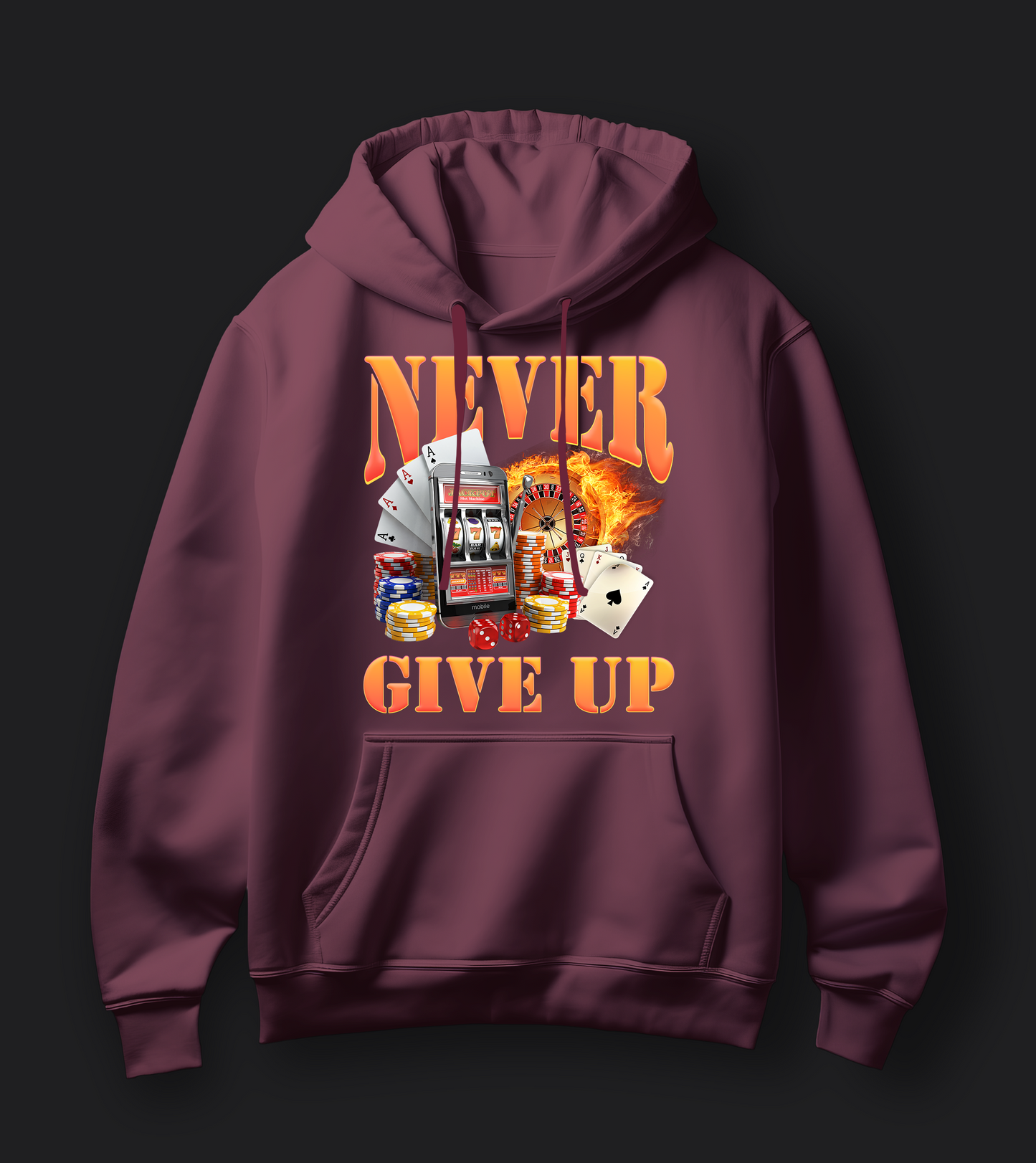 Never Give Up - Unisex Oversized Hoodie