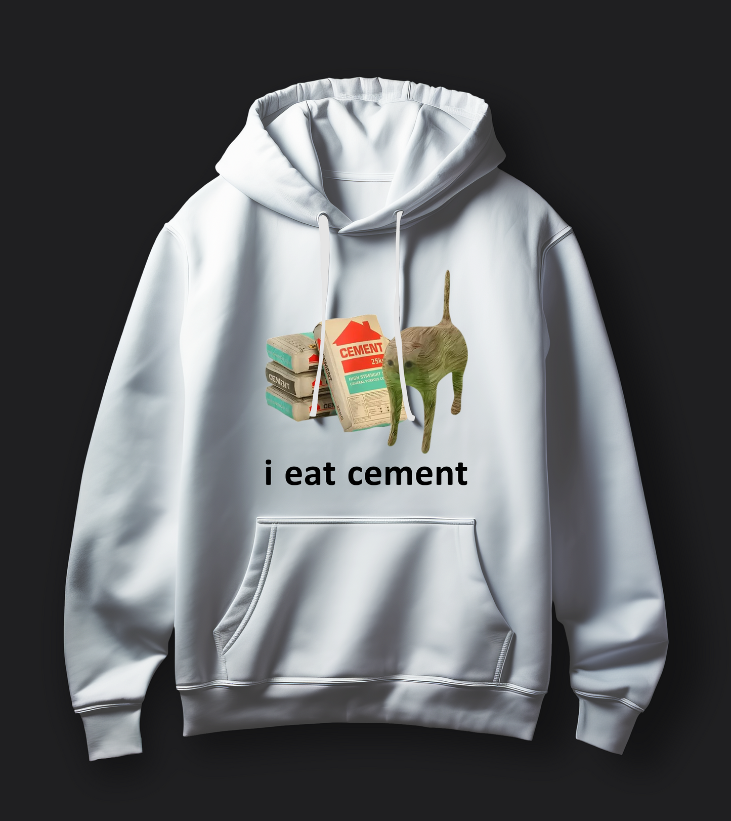 i eat cement - Unisex Oversized Hoodie