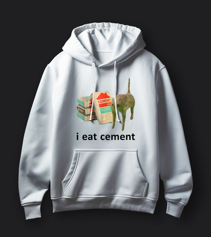 i eat cement - Unisex Oversized Hoodie