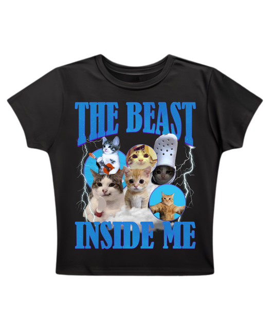 The Beast Inside Me - Baby Tee - Black Baby Tee Front