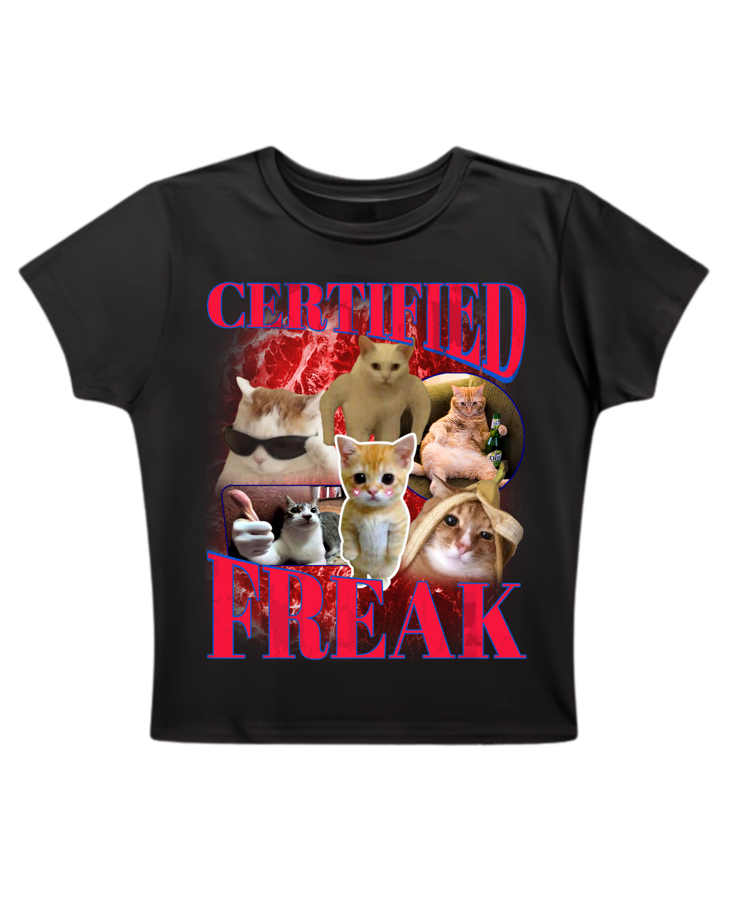 Certified Freak - Baby Tee - Black Baby Tee Front