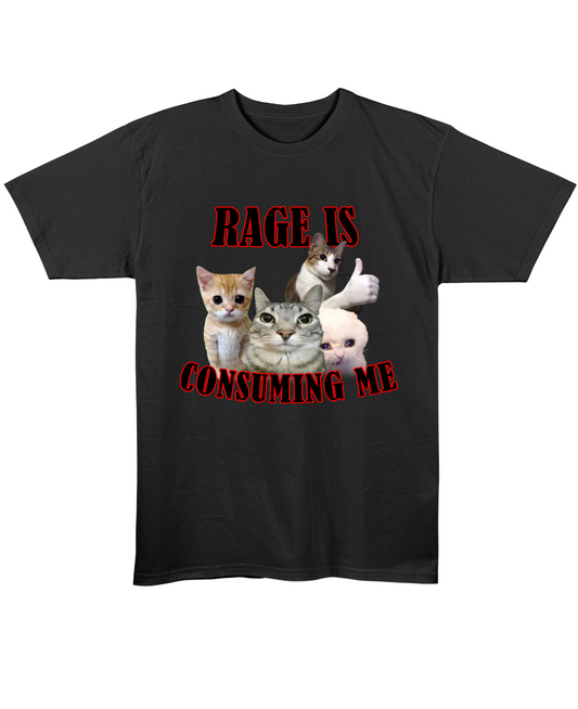 Rage Is Consuming Me - Regular Fit Tee - Black Front