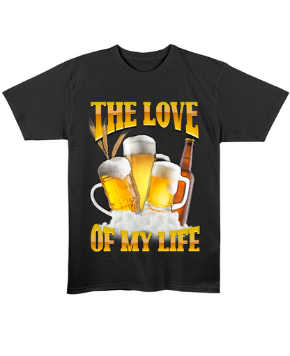 The Love Of My Life - Regular Fit Tee - Black Front View