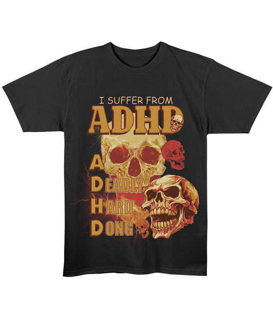 ADHD - Regular Fit Tee(Black) - Black Front