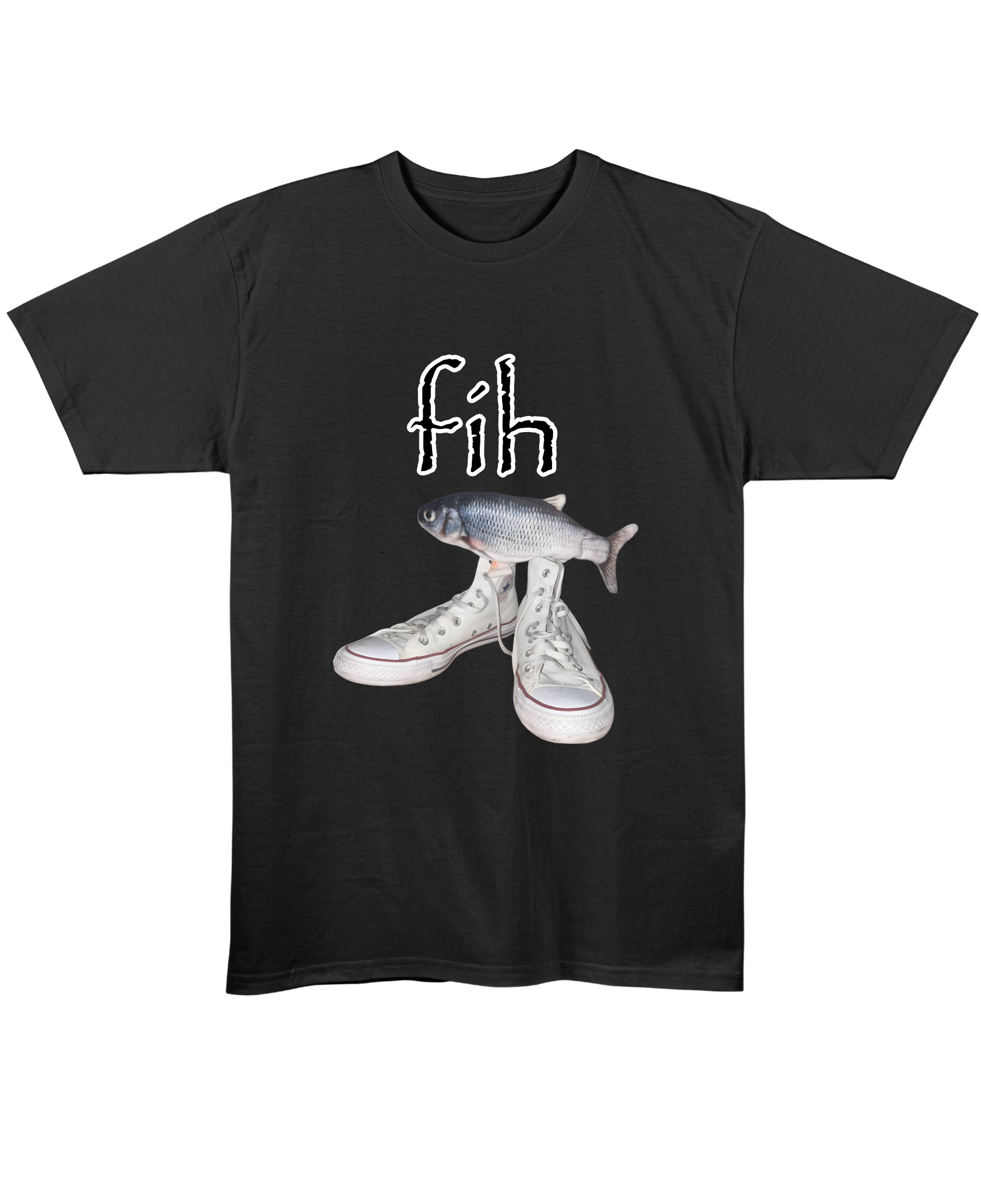 fih - Regular Fit Tee - Black Front