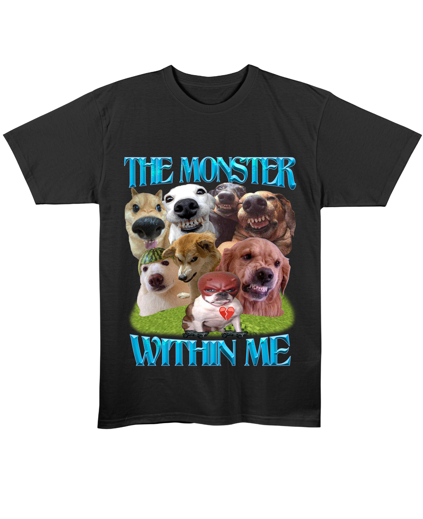 The Monster Within Me - Regular Fit Tee - Black Front
