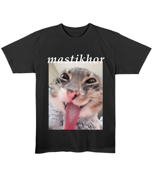Mastikhor - Black Regular Fit Tee - Black Front