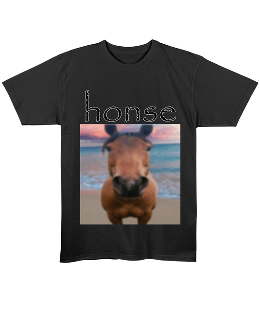 honse - Regular Fit Tee - Black Front