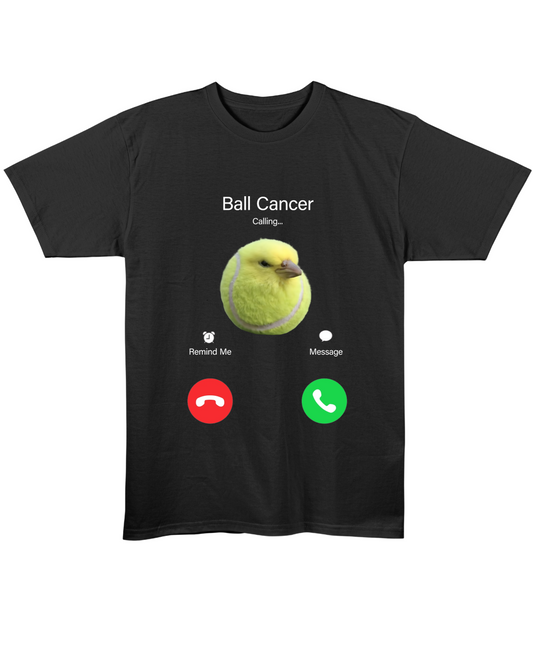 Ball Cancer - Regular Fit Tee - Black Front