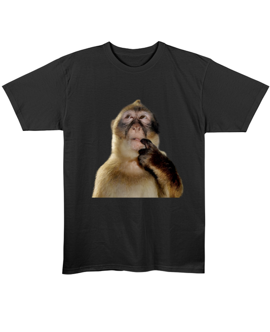 Monkey - Regular Fit Tee - Black Front