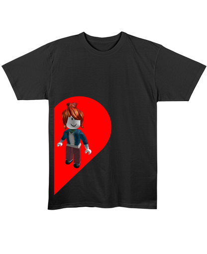 Roblox Girl Regular Fit Tee - Black Front
