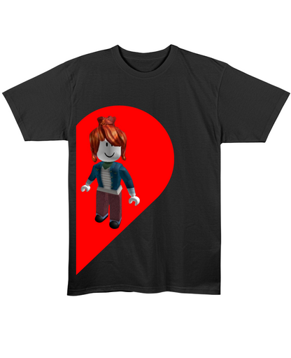 Roblox Girl Regular Fit Tee 2 - Black Front