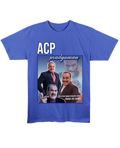 ACP Pradyuman - Regular Fit Tee - Blue Front View
