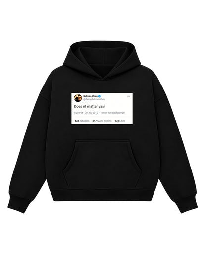Black Boxy Hoodie Front Design