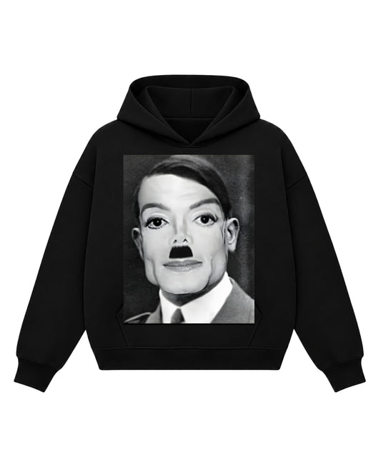 Black Boxy Hoodie Front Design