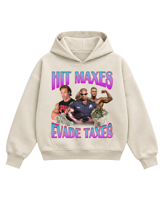 Cream Boxy Hoodie Front Design
