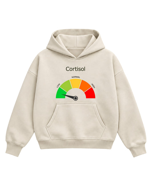 Cream Boxy Hoodie Front Design