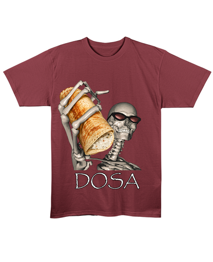 DOSA - Regular Fit Tee - Maroon Front