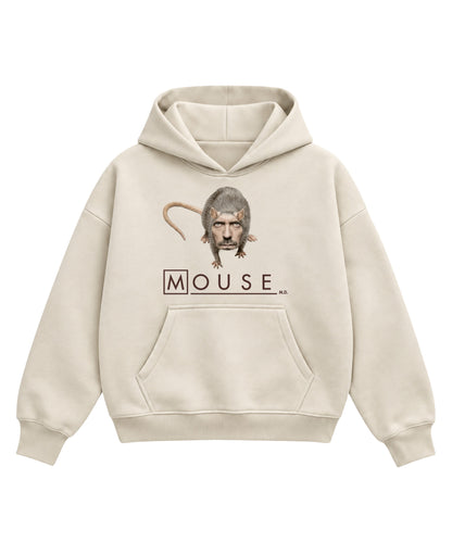 Cream Boxy Hoodie Front Design