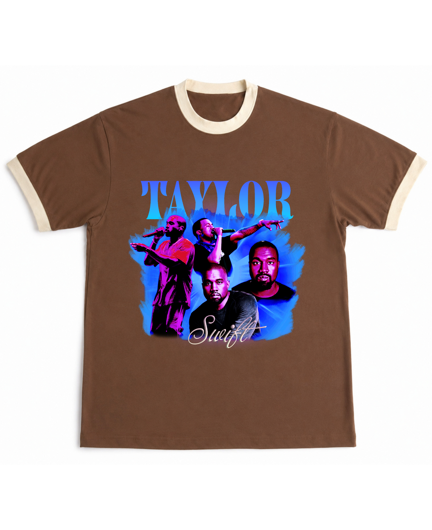 Taylor Swift - Ringer Tee - Mousse & Cream Ringer tee Front