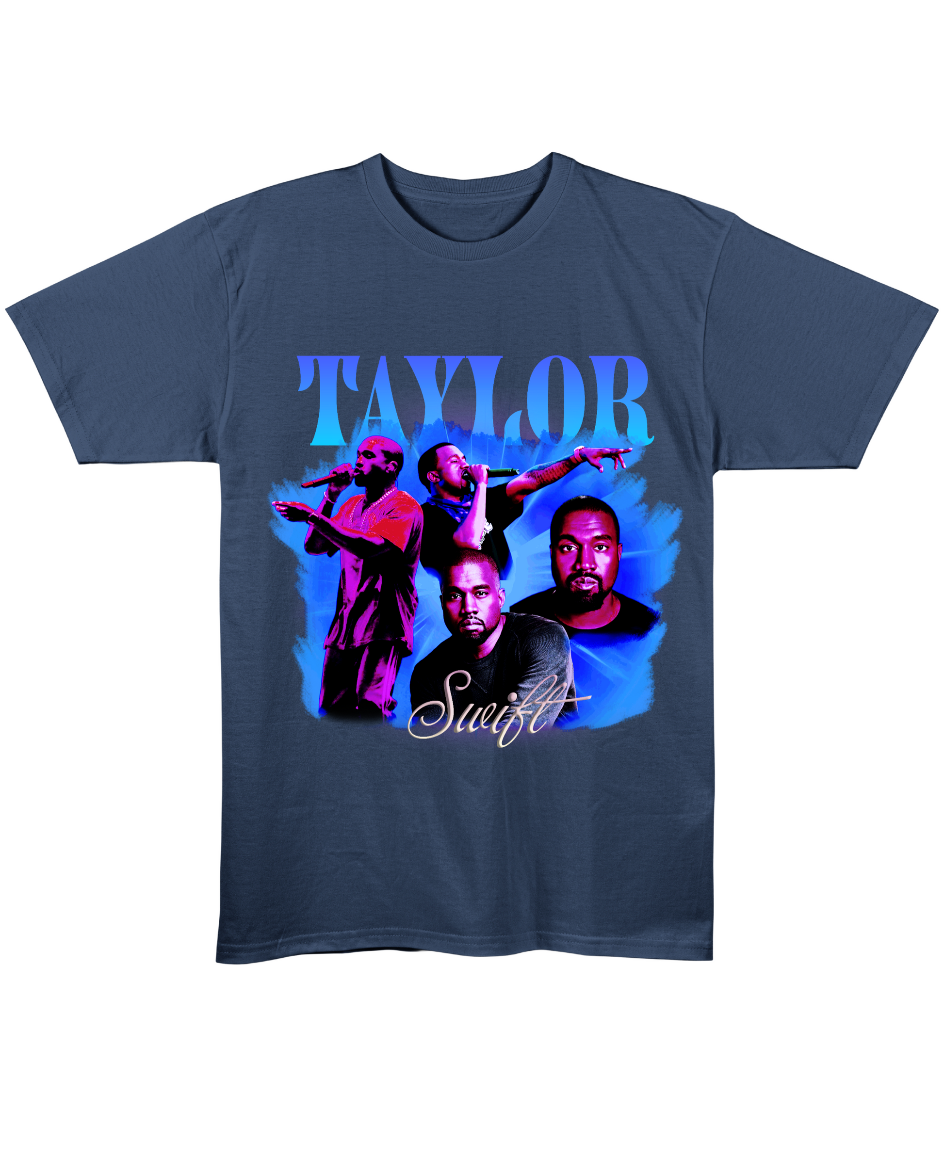 Taylor Swift - Regular Fit Tee - Navy Blue Front View