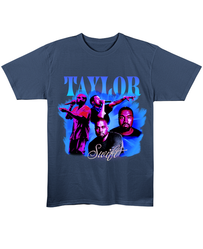 Taylor Swift - Regular Fit Tee - Navy Blue Front View