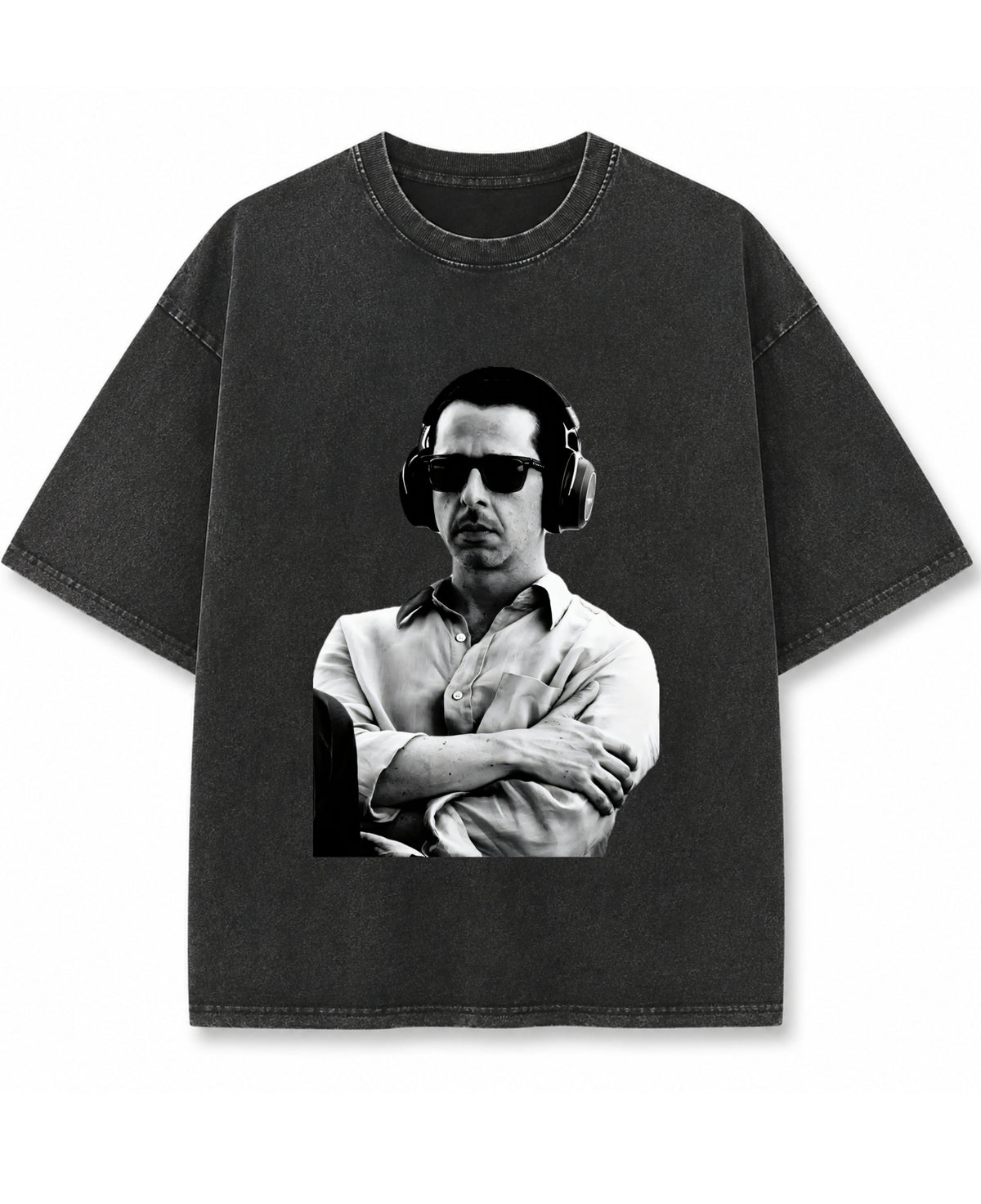 Vintage Fade Wash Oversized T-shirt Front Design