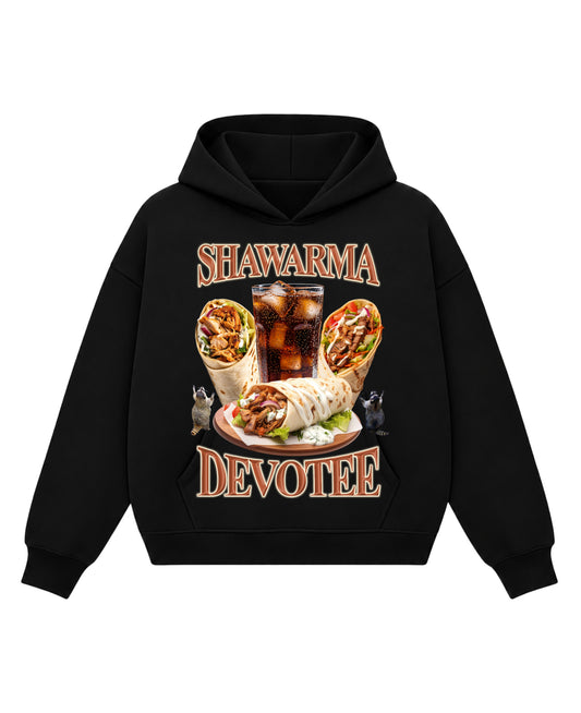 Black Boxy Hoodie Front Design