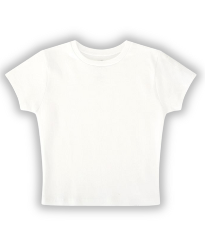 The Beast Inside Me - Baby Tee - White Baby Tee Back