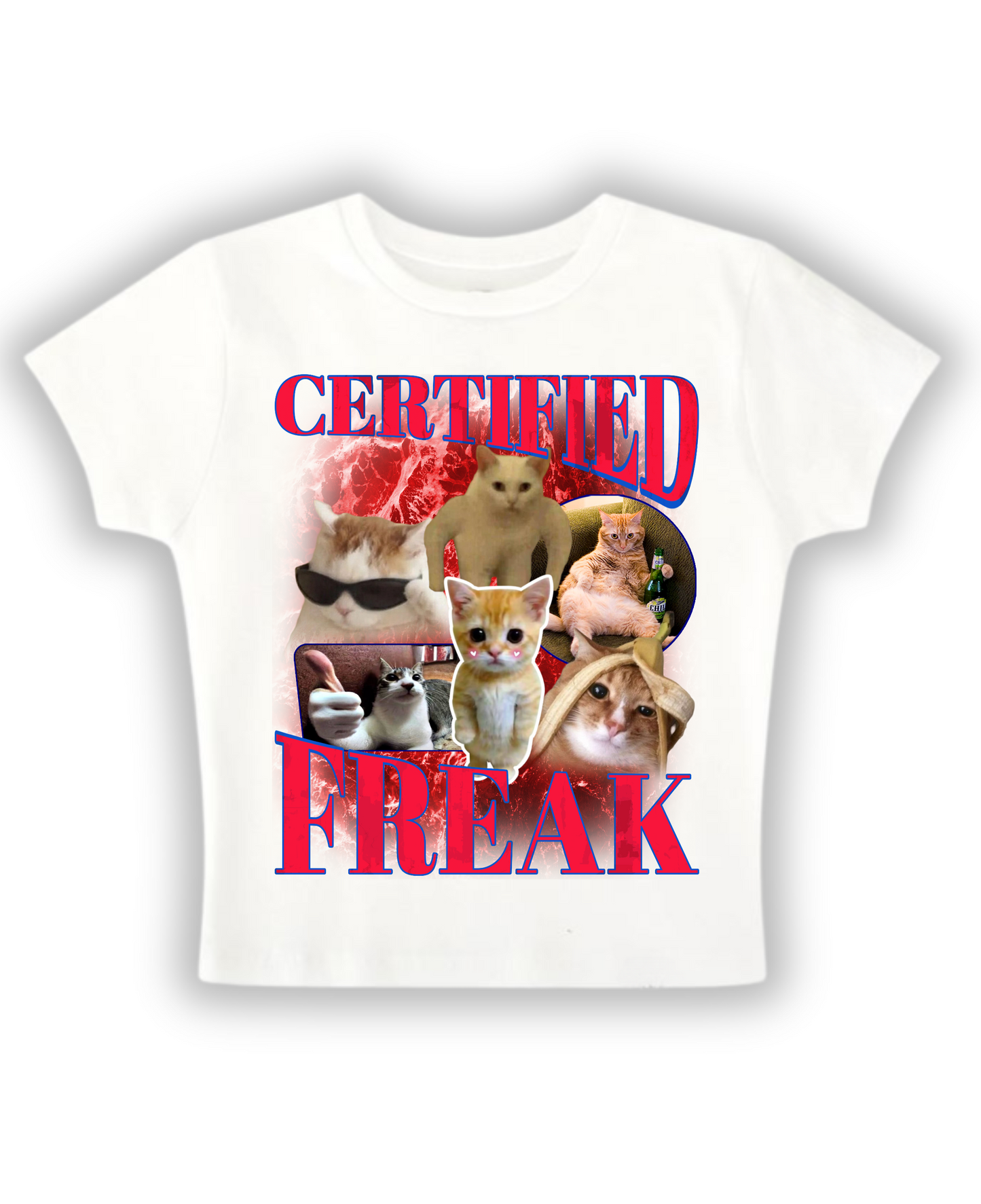 Certified Freak - Baby Tee - White Baby Tee Front