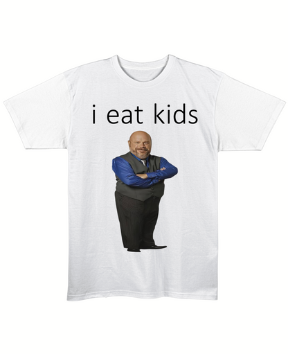 i eat kids - Regular Fit Tee - White Front